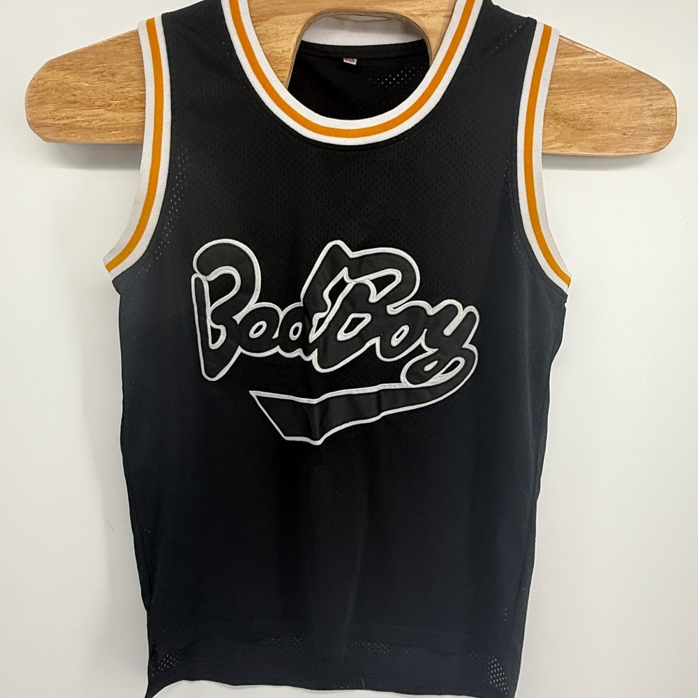 Bad Boy Smalls 72 Basketball Jersey Mens Small‎ Black Mesh Hip Hop Notorious BIG